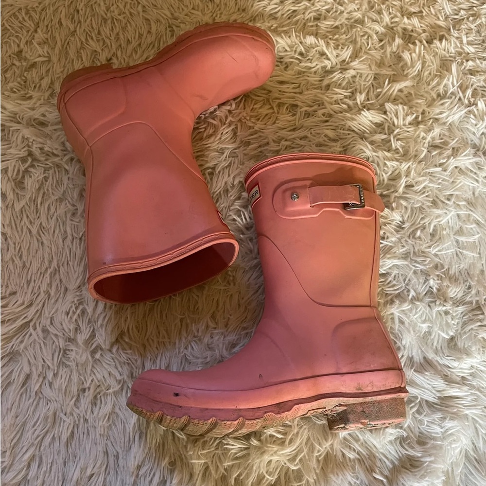 Hunter Pink Gum Boots - 5